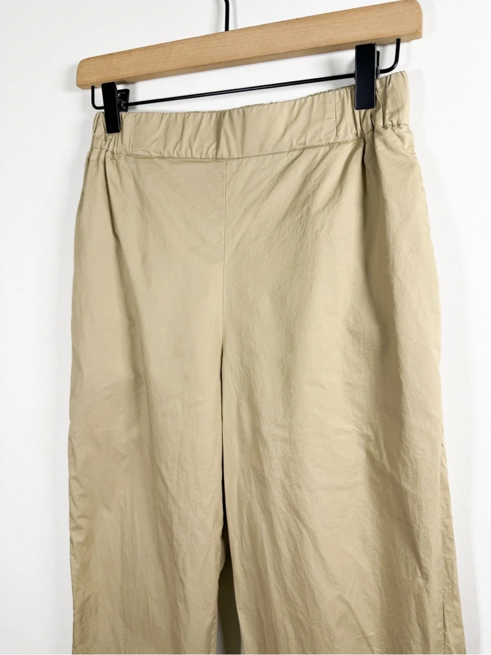 XIRENA Demsey Cotton Poplin Pull On Wide Leg Pant In Birch Sz XS